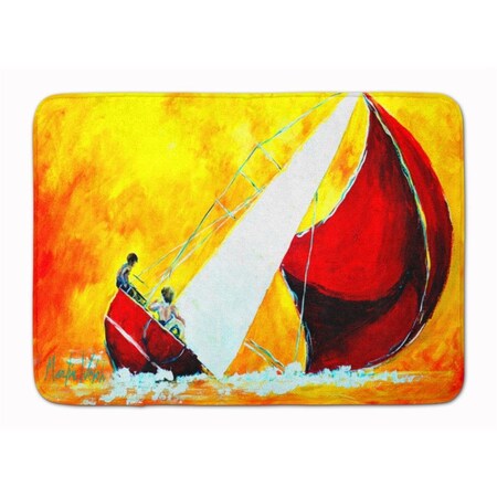 Carolines Treasures Sailboat Break Away Machine Washable Memory Foam Mat MW1211RUG